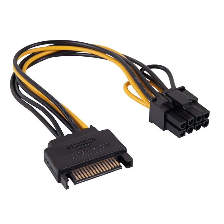 Вътрешен компютърен адаптер Akyga AK-CA-80, SATA / PCI-E 6+2-pin