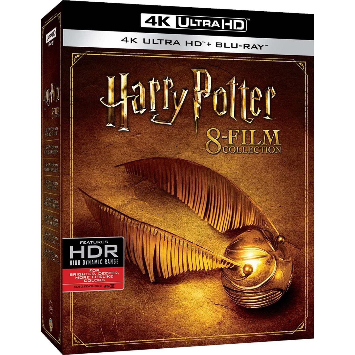 Colectie 8 filme blu-ray Harry Potter Cofanetto, Warner Bros, 4K