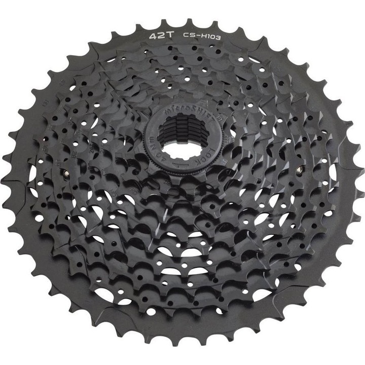 Microshift, Fogaskerék, Acél, 10 sebesség, fekete