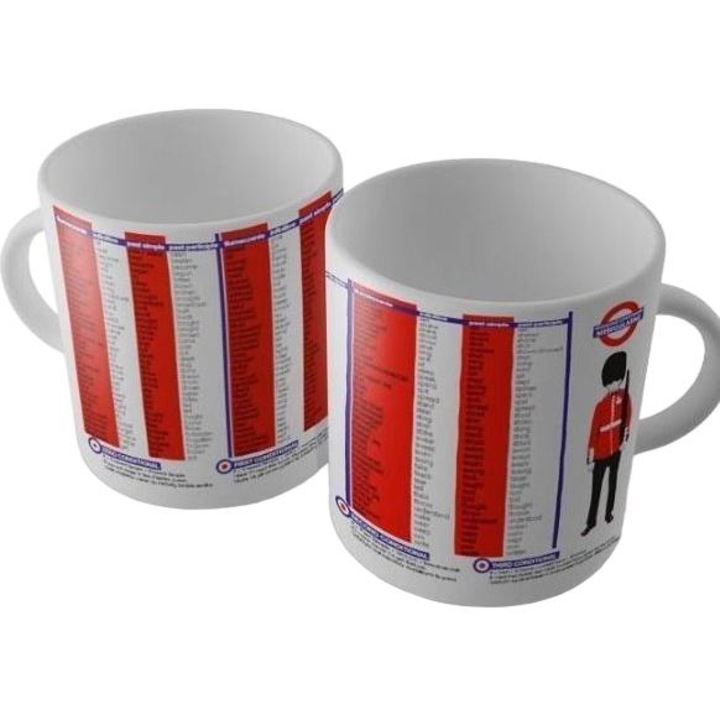 Чаша, Солитон, Керамика, 250мл, Червено/ Бяло