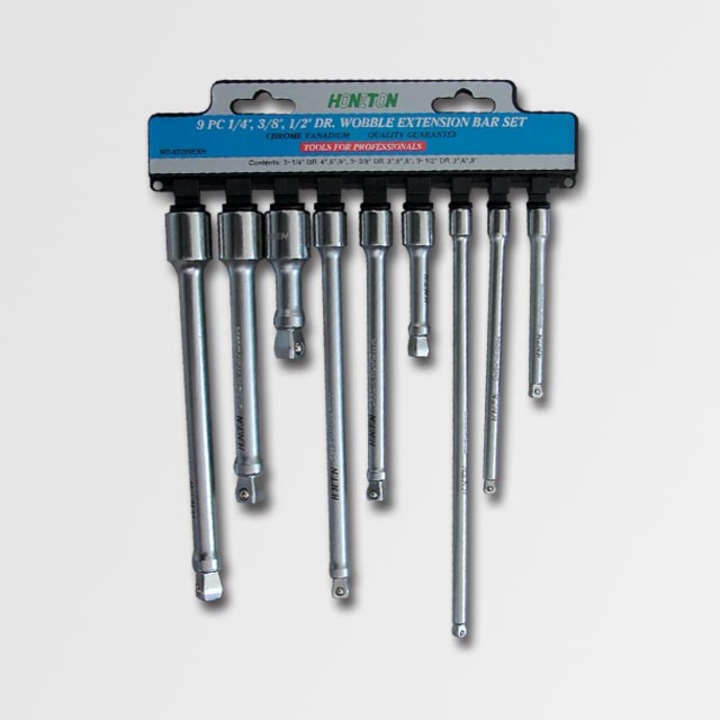 Set 9 extensii chei auto, Honiton, Otel, Argintiu