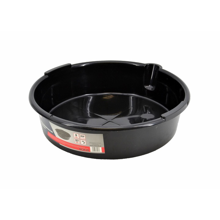 Съд за събиране на масло, AwTools, полипропилен, 8l, черен