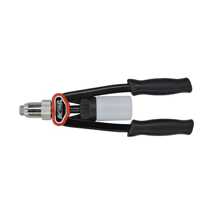 Szegecsfogó, AwTools, Acél, Ergonomikus nyél, 328mm, Fekete/Szürke