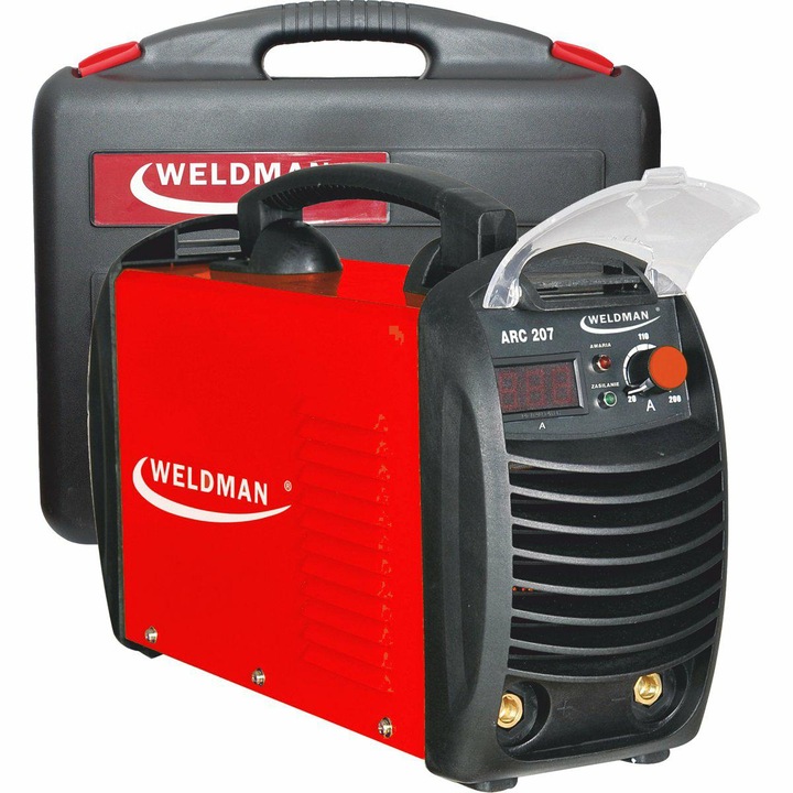 Hegesztő inverter, WELDMAN, ARC-207, Műanyag tok