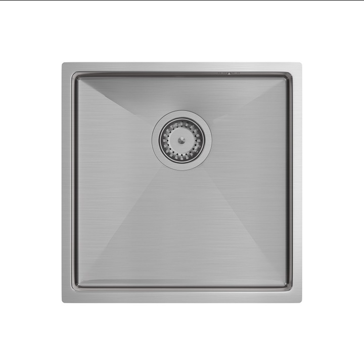 Chiuveta, Quadron, Otel Argintiu