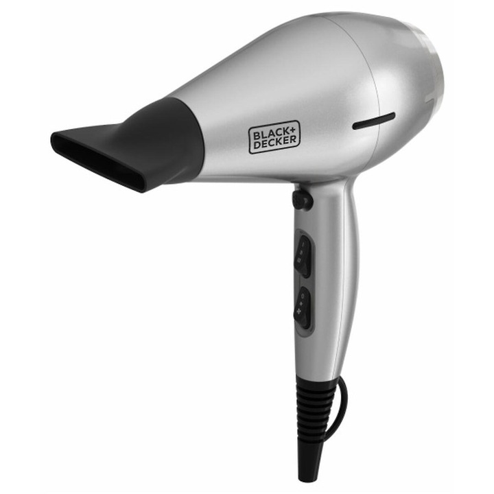 Сешоар, Black & Decker, Сив, 2400 W