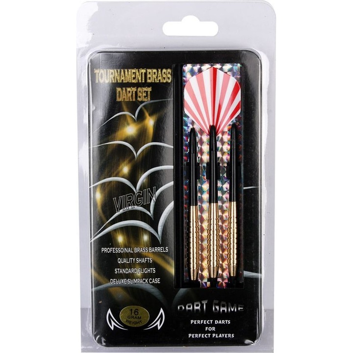 3 db-os darts készlet, Dart Game, 16g, Multicolor