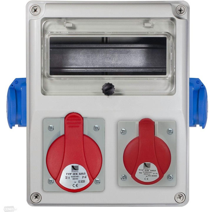 Cutie distributie, Pawbol, 1x16A/5p, 2x230V, Multicolor