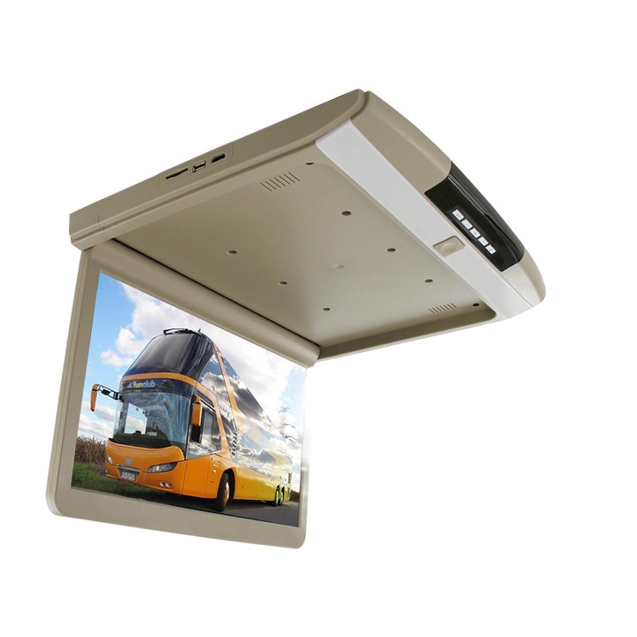 Mennyezeti monitor, Nvox, LED, 17 hüvelykes, HDMI, USB, SD, IR FM full HD
