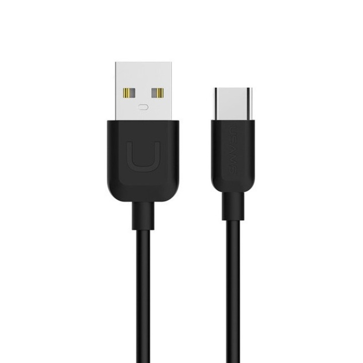 Cablu, Usams, USB-C, 1m, 2A, Negru