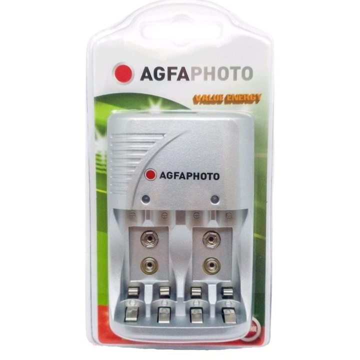 Incarcator, Agfaphoto, Ni-MH, 230 V, Argintiu