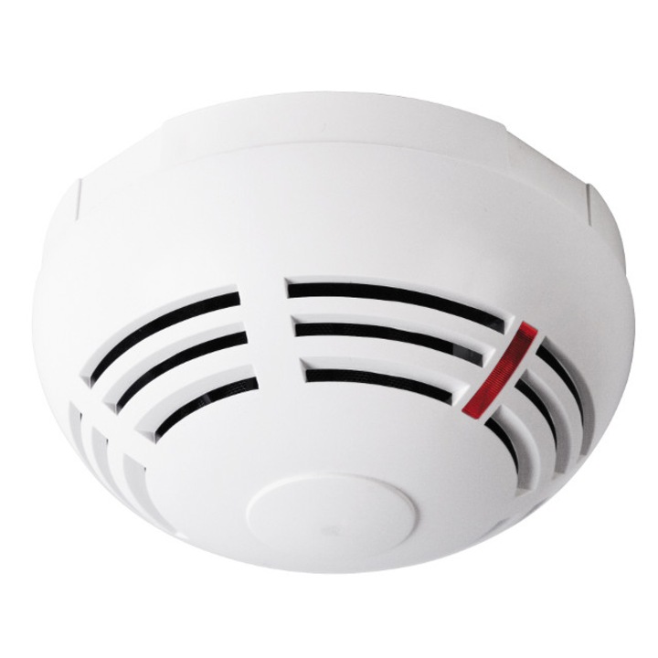 Детектор за дим, Satel, Конвенционален, оптичен, 42 x 108 mm, бял