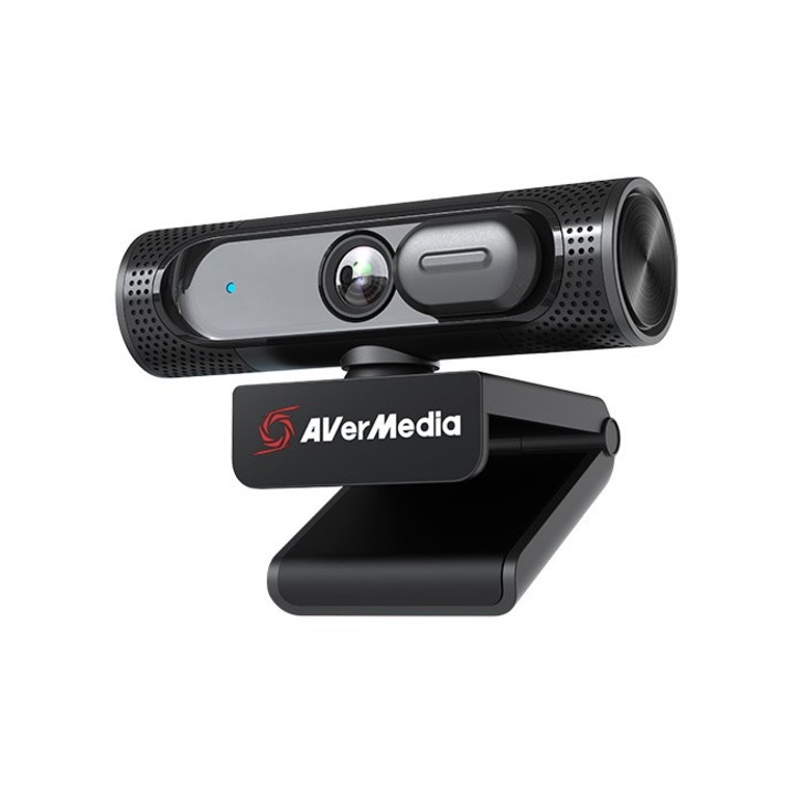 Camera Web, Avermedia, Full HD, Microfon Stereo, USB 2.0, Negru