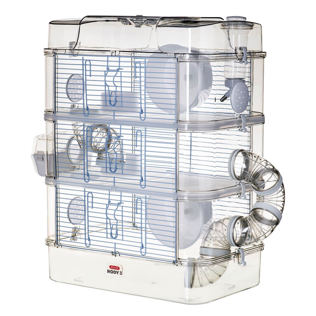 Cusca cu 2 etaje pentru hamster, Zolux, Plastic, Alb - eMAG.ro