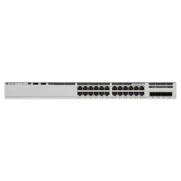 Switch kezelővel, Cisco Cat, 9200L, 24 portos PoE+ 4x1G