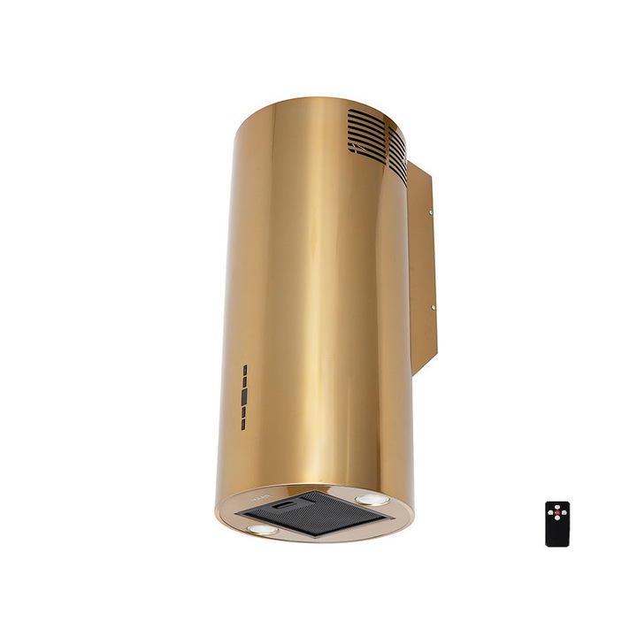 Аспиратор за стена, Maan, 39 см, Капацитет на абсорбиране на въздух 605 м3/ч, Златист