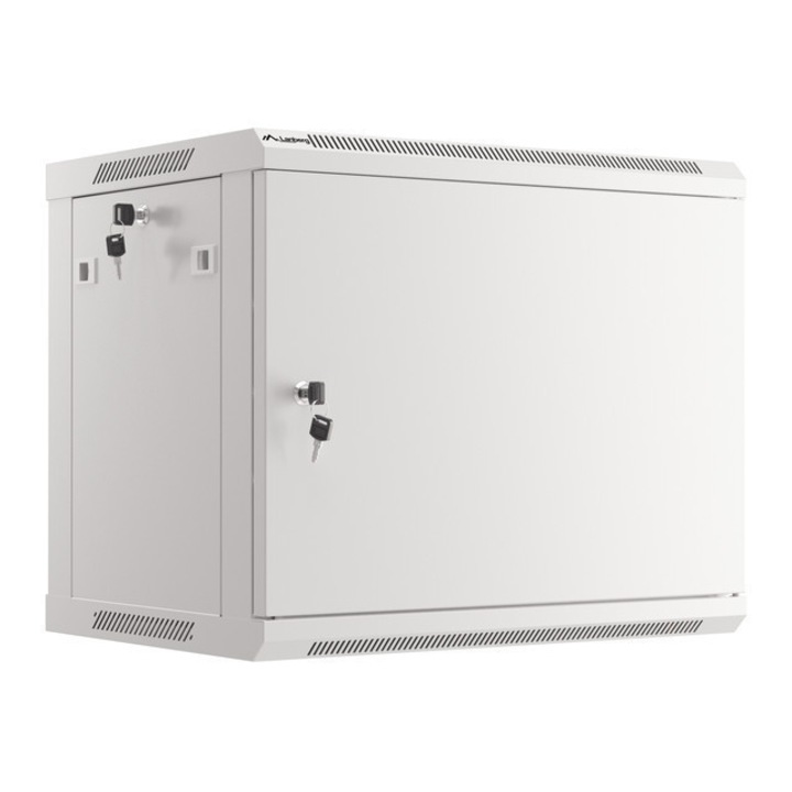 Függesztett rack szekrény, Lanberg, 19 hüvelykes, 9U, 600x450 mm, szürke, WF01 sorozat