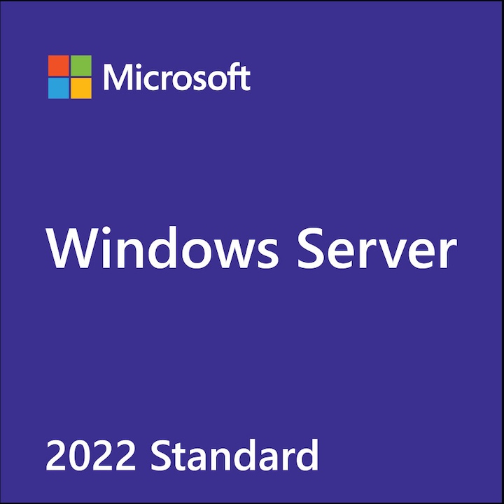 Операционна система, Microsoft, Windows Server Standard 2022, 64-битова, DVD, 16 ядра, полска