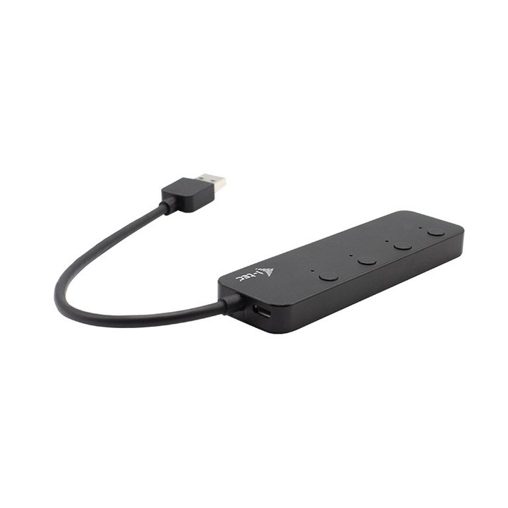 USB 3.0 хъб, I-Tec, 10W, черен