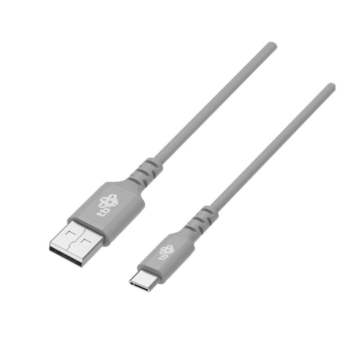 Cablu de imprimare, USB, TB, USB-A - USB-C, 1 m, Gri