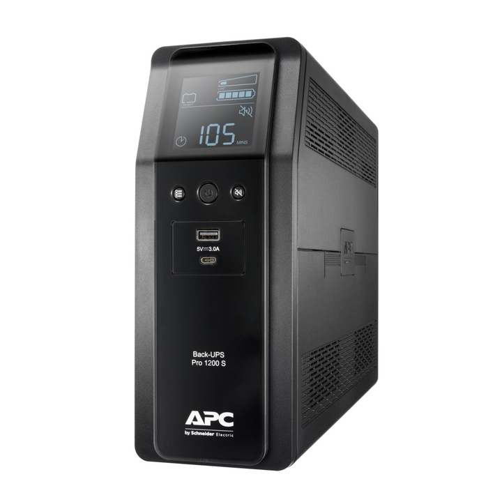 APC BR2600SI Back-UPS Pro 1200S LCD 1600VA UPS, 235504, Szünetmentes Tápegység