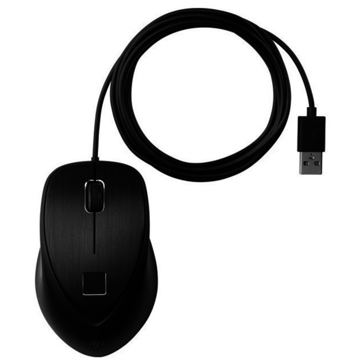 Кабелна мишка, HP, USB интерфейс, черна