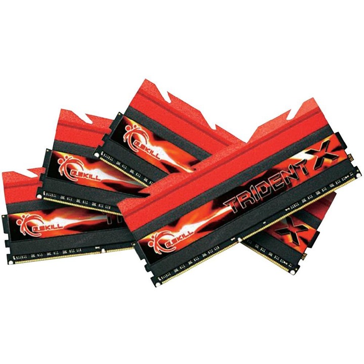 Комплект 4 RAM памети, G.Skill, 32 GB, Nergu/Red