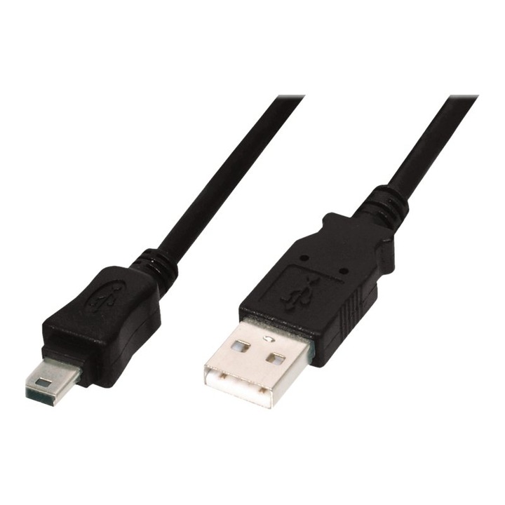 Cablu de conectare DIGITUS AK-300130-030-S USB2.0 Canon USB A/miniUSB B 3m 266565