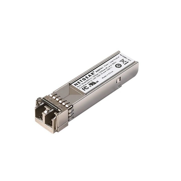 Адаптер SR SFP+, NetGear, 10 Gigabit Ethernet, сребрист