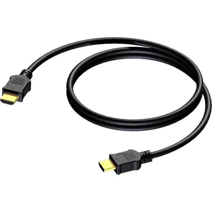 Cablu, Procab, HDMI A tata to HDMI A tata, 5m, Negru