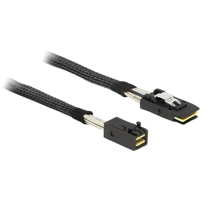 Delock Mini SAS HD x 4 SFF 8643 apa > Mini SAS x 4 36 Pin SFF 8087 apa kábel, 1 m (DL-83389)
