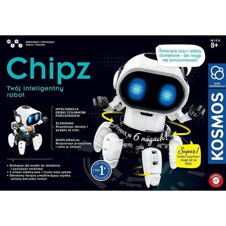 Robot Chipz, Kosmos, 8 ani, Alb/Negru