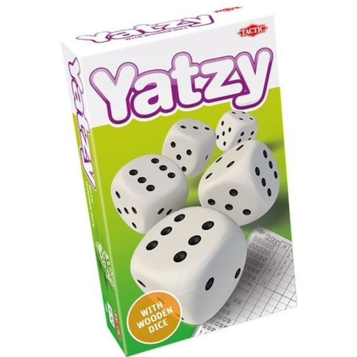 Joc Yatzy, Tactic, Lemn, 5+, Multicolor
