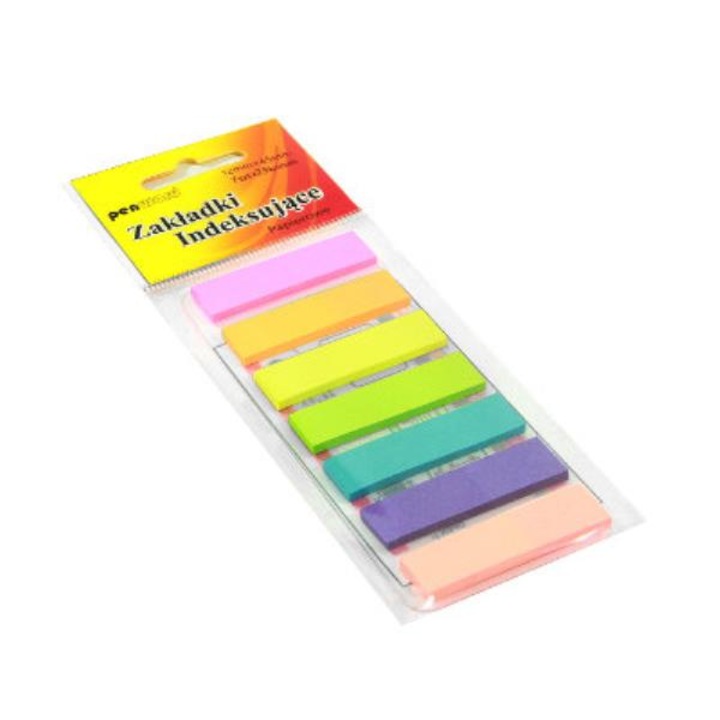 File de indexare hartie, PENWORD, 7x25, 12x45mm, Multicolor