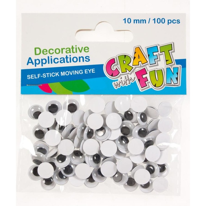 Set de artizanat, Craft with Fun, 100 de piese, 3 ani+