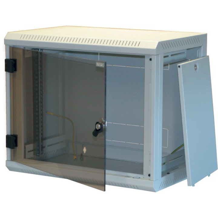 Fali állvány, Triron, 19", IP30, Maximum 30 KG, Fehér