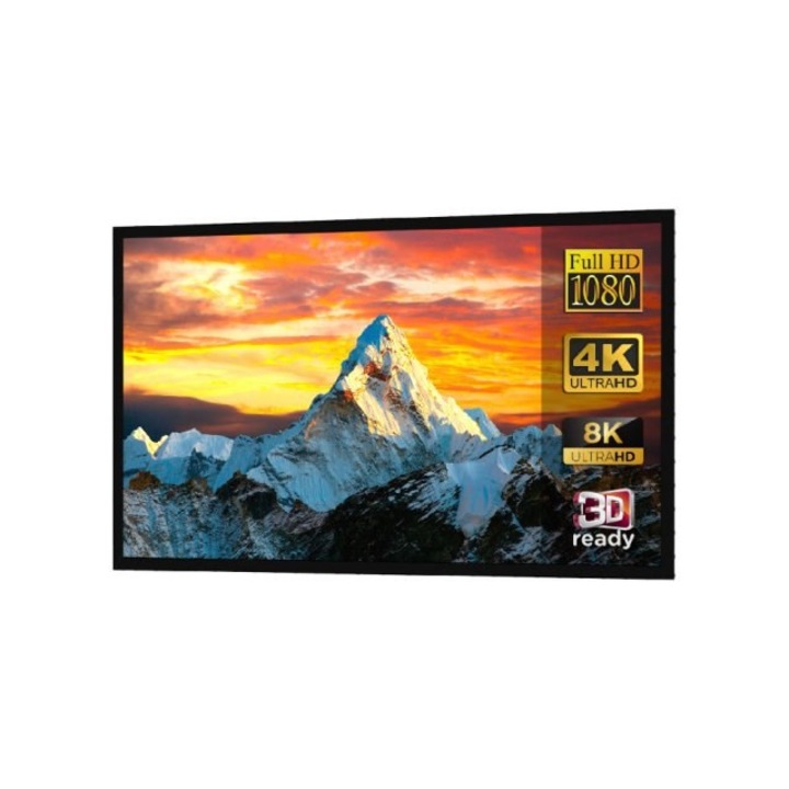 Ecran proiectie, Maclean, 120", Format 16:9, Negru