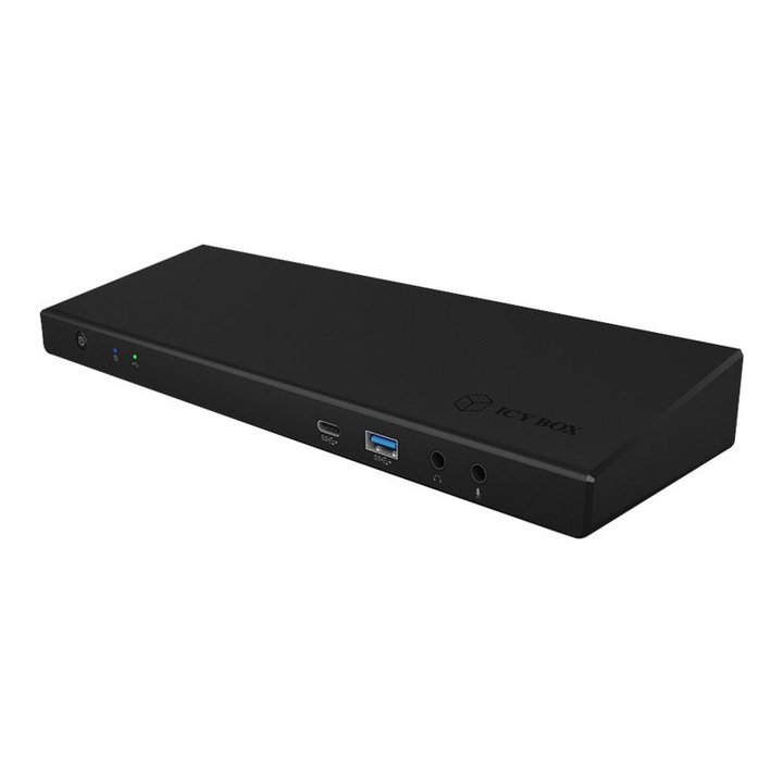 Докинг станция, ICY BOX, черен USB тип C