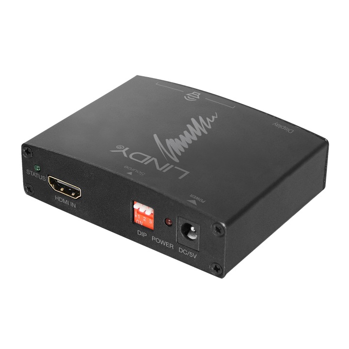 Elválasztó sursa audio Lindy HDMI 4K Audio Extractor bypass funkcióval