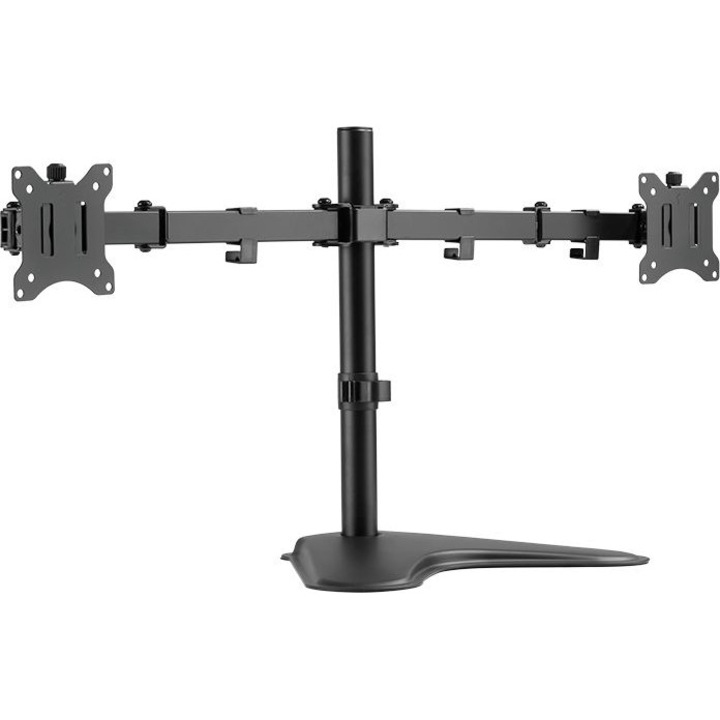Suport dublu pentru monitor, LogiLink, 13-32", Negru