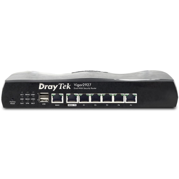 Router, Draytek, Vigor, 2927, fekete