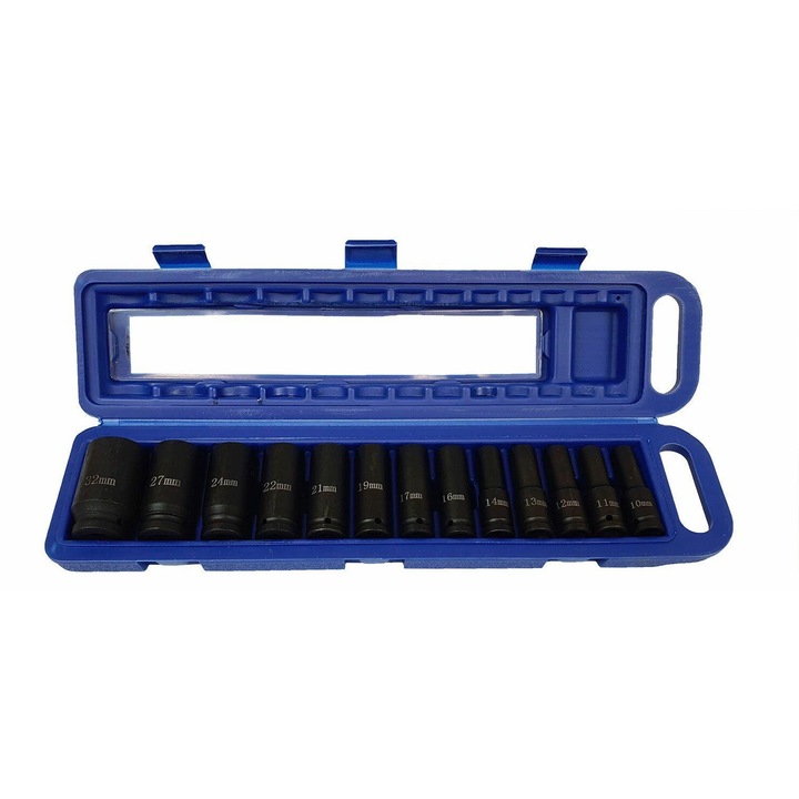 Set 13 chei de impact, Silver, 1/2"