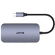 Unitek N9+ USB-C хъб, HDMI, PD 100W, четец на карти, сив