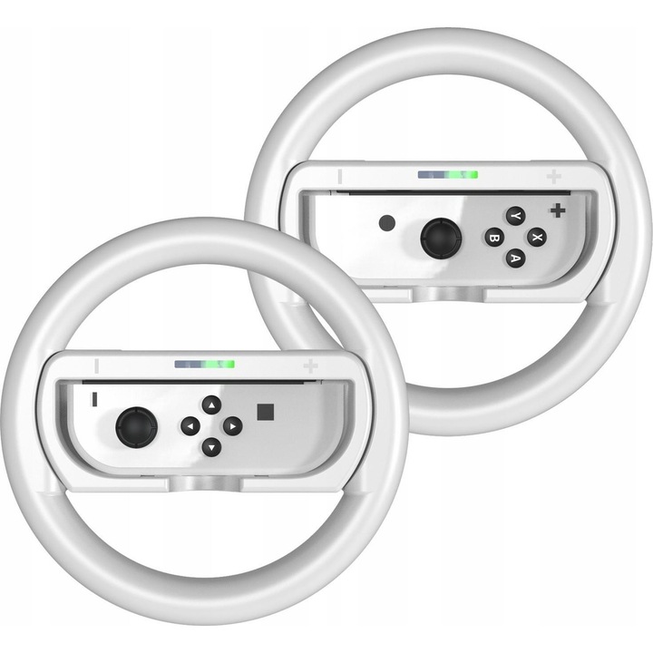 Комплект от 2 волана за кола, Jys, съвместими с Nintendo Switch, бели