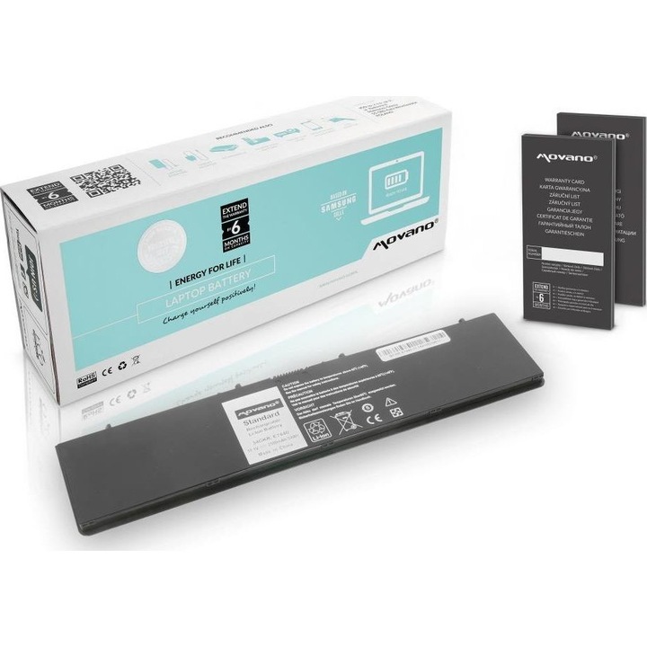 Baterie Movano pentru notebook Dell Latitude E7440 (10,8 V-11,1 V) (3100 mAh)
