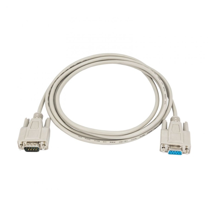 Akyga RS-232 AK-CO-01 cable 2m Beige, 215461, Kábel