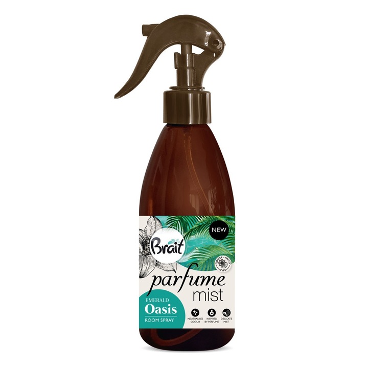Odorizant de camera Brait Parfum Mist, Emerald Oasis, 325ml