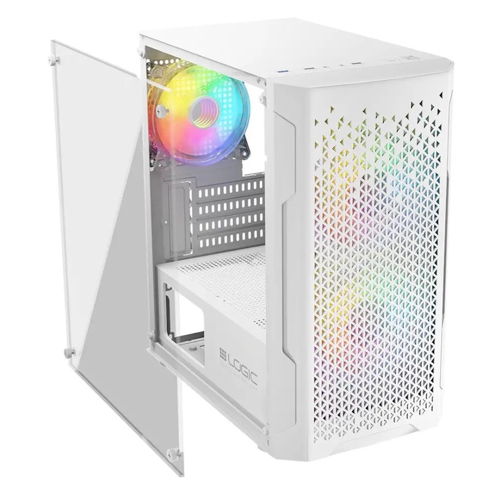 Carcasă Zalman Z10 DUO ATX ZM-IF120 x4 Alb