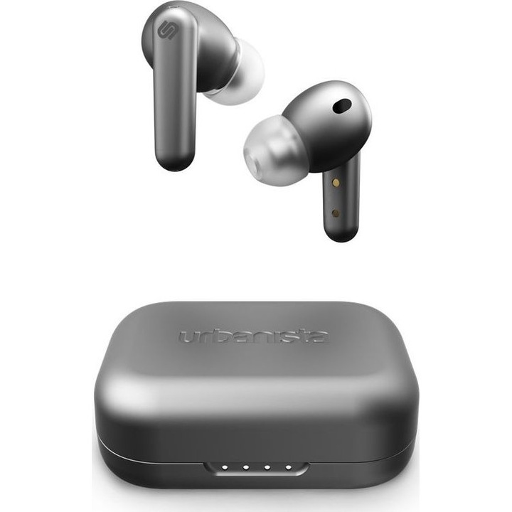 Bluetooth слушалки, Urbanista London, USB C, 25 ч., Сребристи