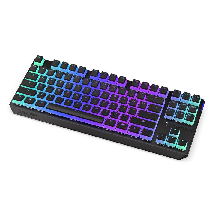 Endorfy Thock TKL Wireless Pudding Red Switch Mechanical Keyboard Black US, 226746, Billentyűzet